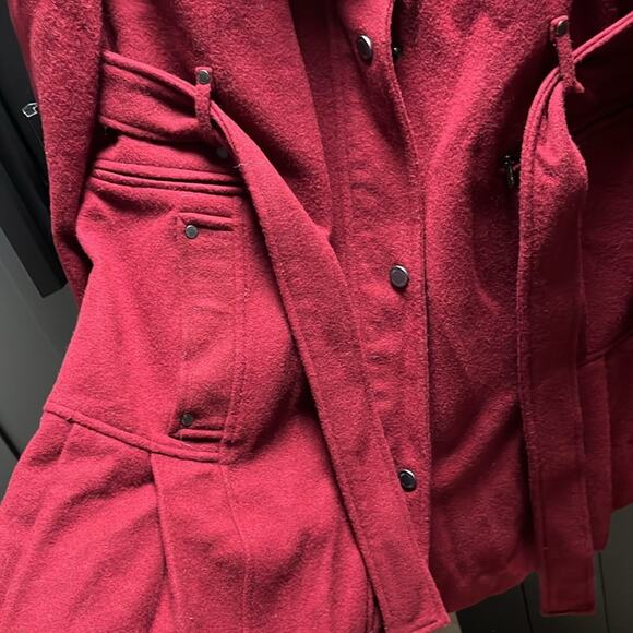 Dark red/maroon CK wool jacket - Picture 4 of 9